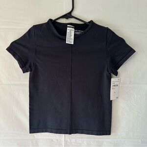 Black Short Sleeve Top